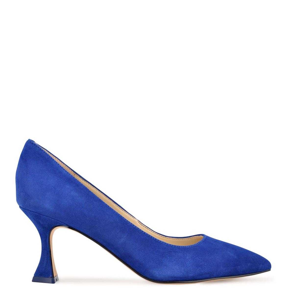 Deep Blue Women\'s Nine West Workin Pointy Toe Pumps | LXME19542