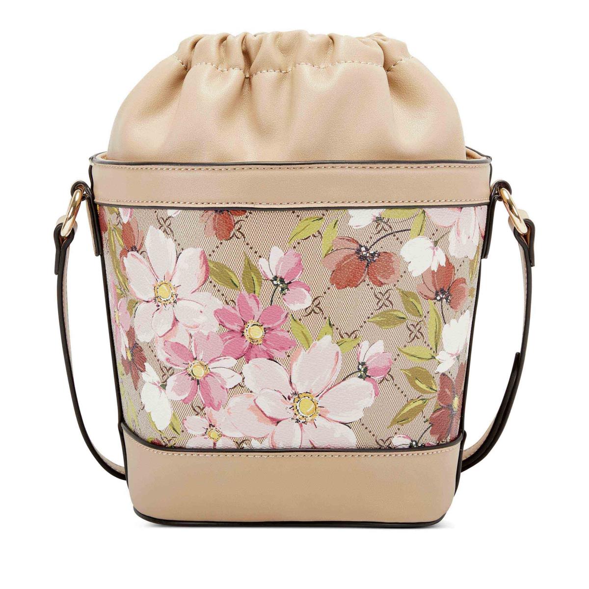 Flower Women's Nine West Laylin Drawstring Bucket Crossbody Bags | HSLF29503