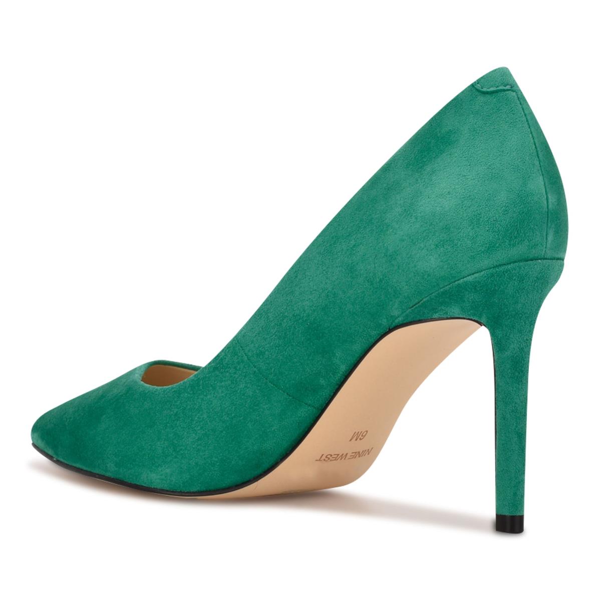 Green Women's Nine West Ezra Pointy Toe Pumps | GRMI70684