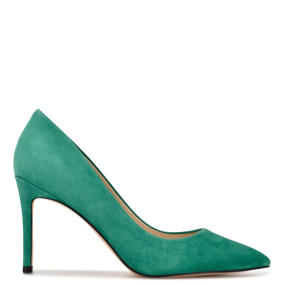 Green Women\'s Nine West Ezra Pointy Toe Pumps | GRMI70684