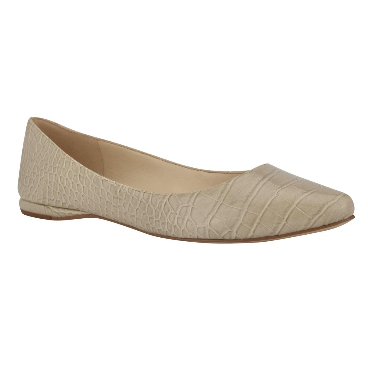 Grey / Snake Women's Nine West Speakup Almond Toe Ballet Flats | BNPK31079