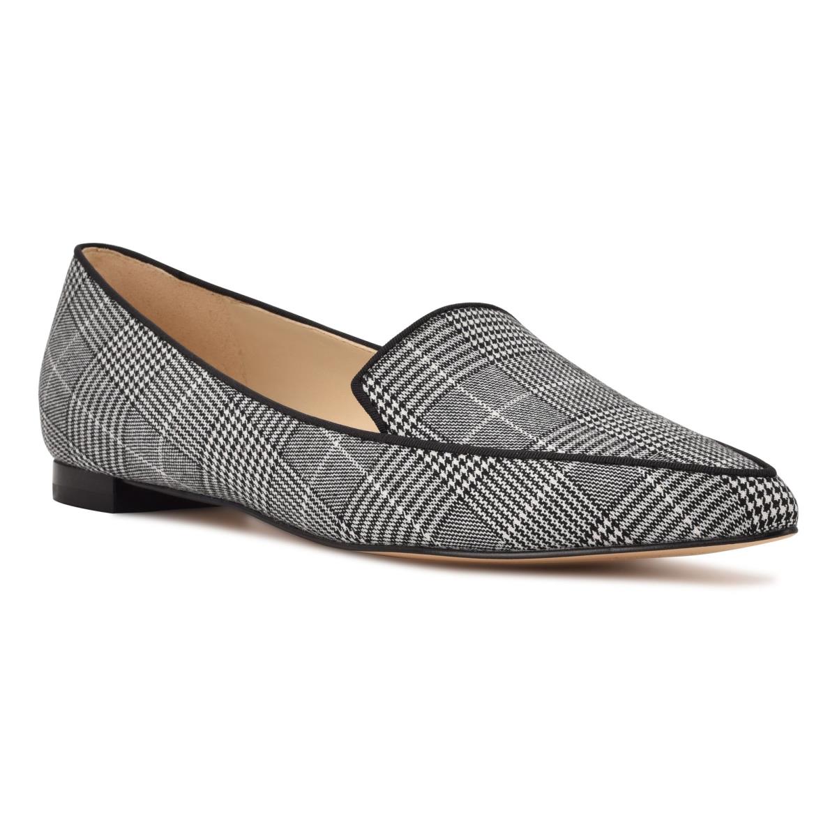 Grey Women's Nine West Abay Smoking Flats | DPST76539