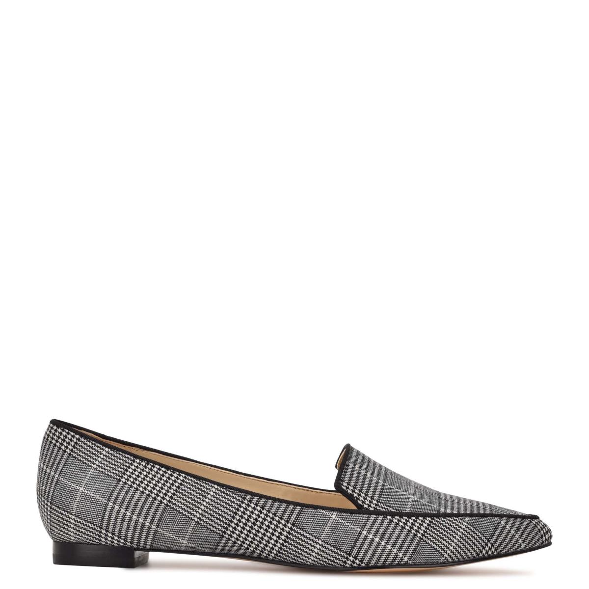 Grey Women\'s Nine West Abay Smoking Flats | DPST76539