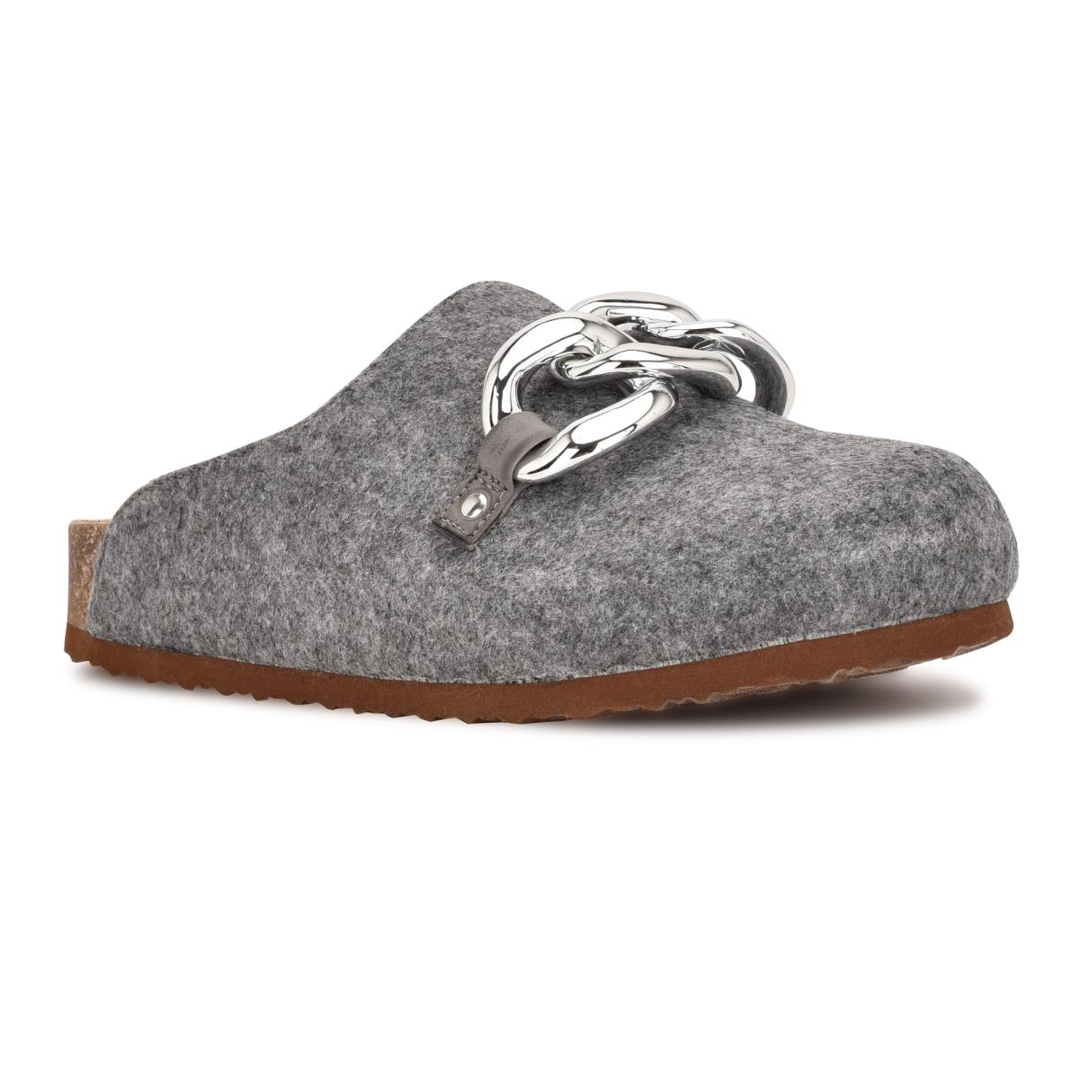 Grey Women's Nine West Everyth Cozy Mules | EIML63078