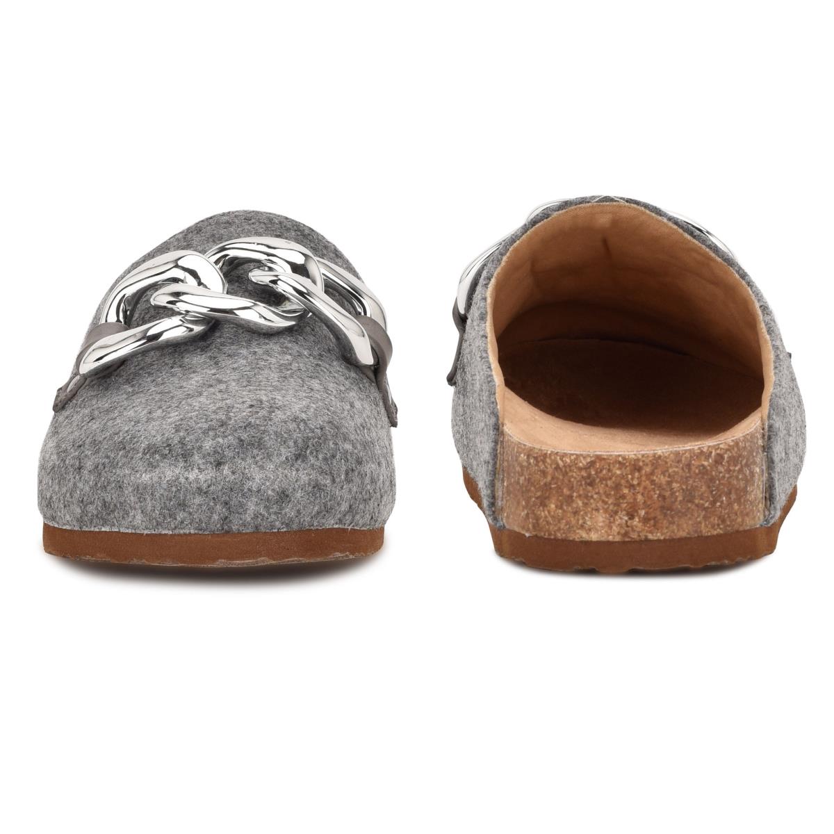 Grey Women's Nine West Everyth Cozy Mules | EIML63078