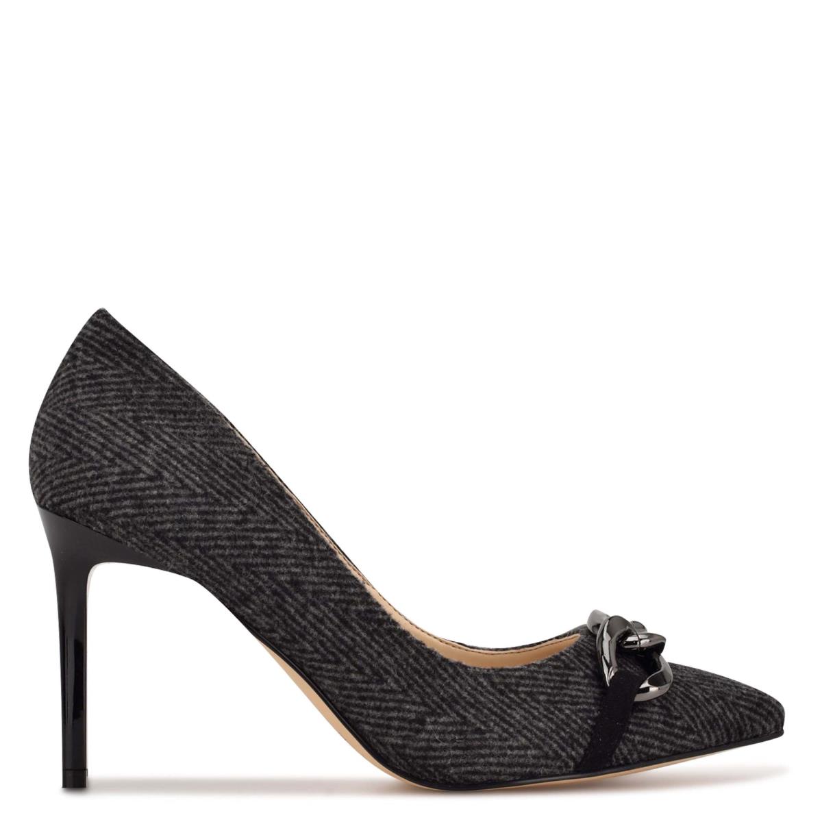 Grey Women\'s Nine West Ezzie Pointy Toe Pumps | NGQJ36840