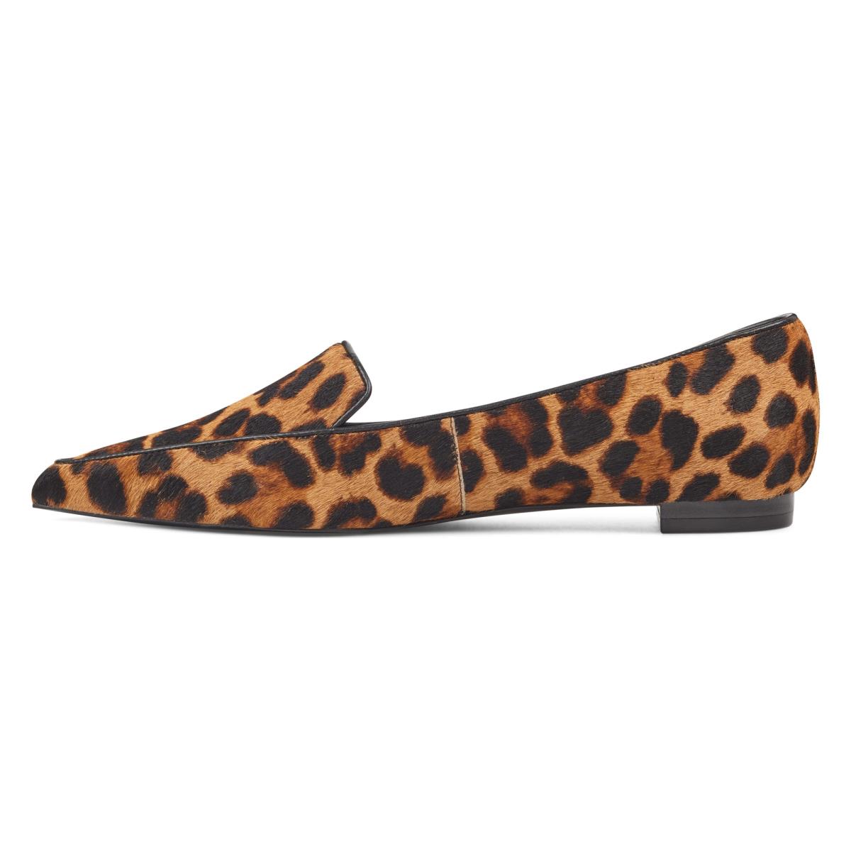 Leopard Women's Nine West Abay Smoking Flats | KGBY52387