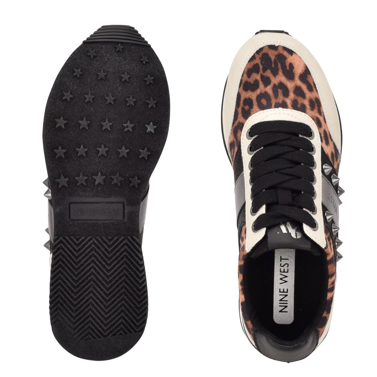 Leopard Women's Nine West Bunnie Sneakers Sneakers | HDUC63278