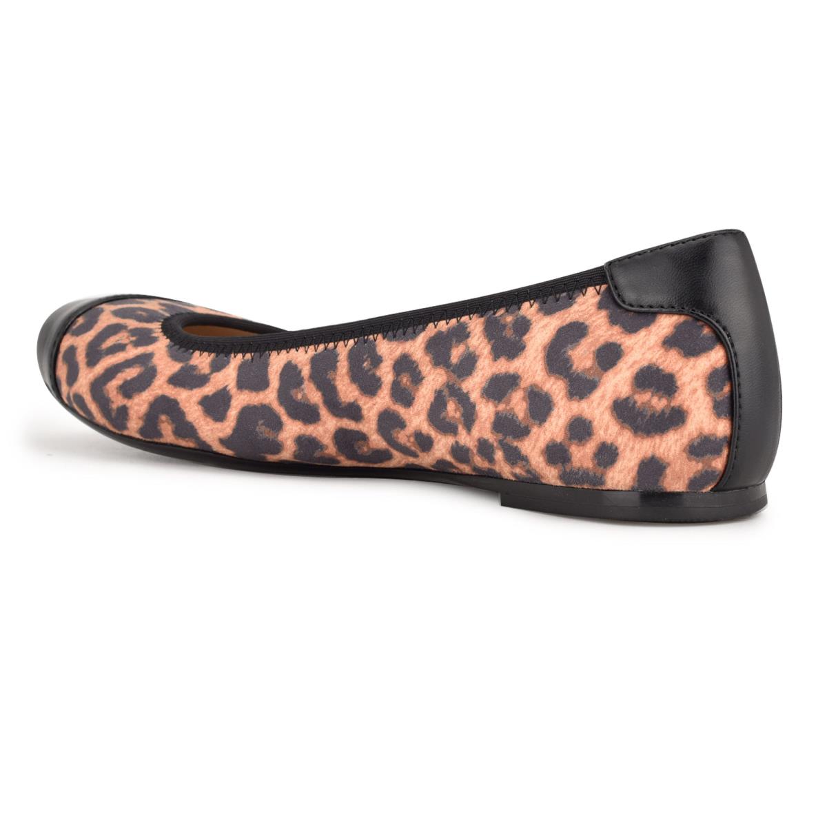 Leopard Women's Nine West Capted Ballet Ballet Flats | GUDH13027