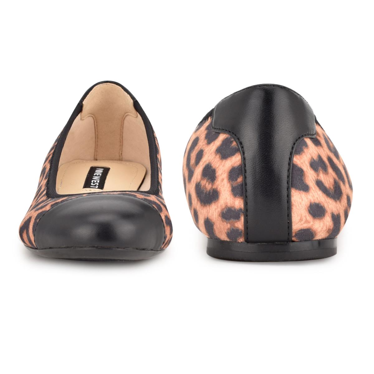 Leopard Women's Nine West Capted Ballet Ballet Flats | GUDH13027