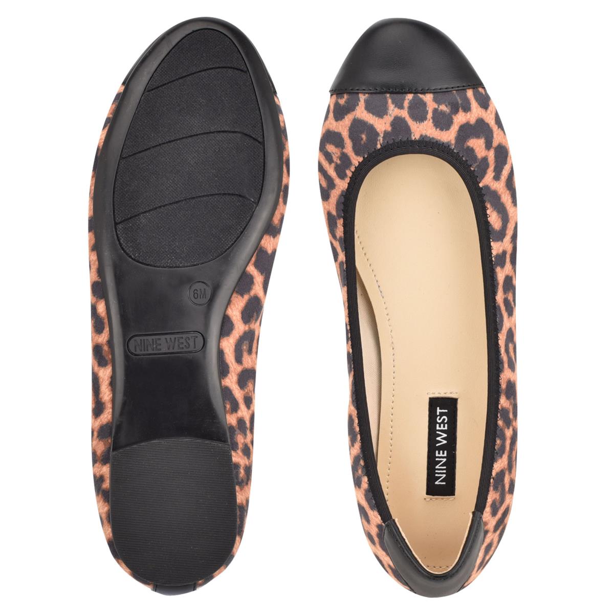 Leopard Women's Nine West Capted Ballet Ballet Flats | GUDH13027