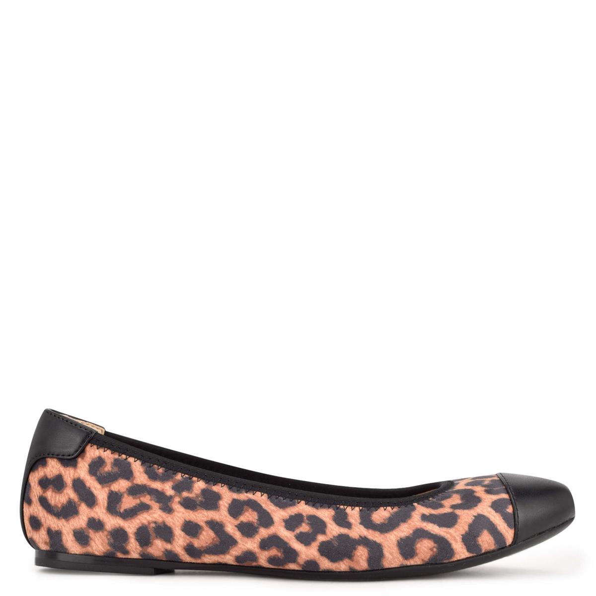 Leopard Women\'s Nine West Capted Ballet Ballet Flats | GUDH13027