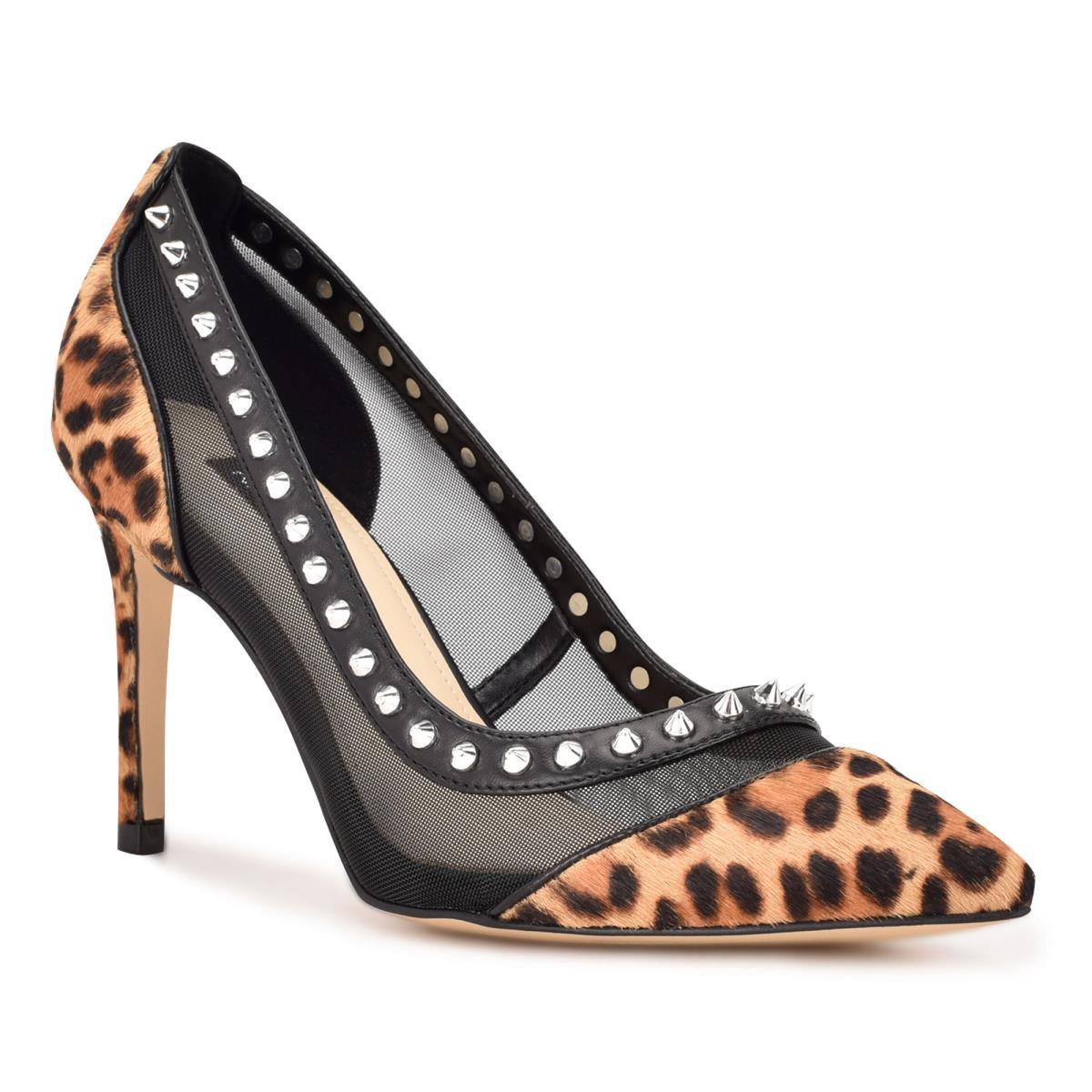 Leopard Women's Nine West Erian Pointy Toe Pumps | OHMQ58610