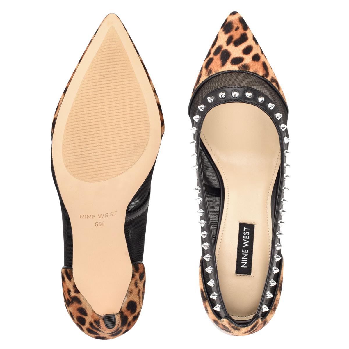 Leopard Women's Nine West Erian Pointy Toe Pumps | OHMQ58610