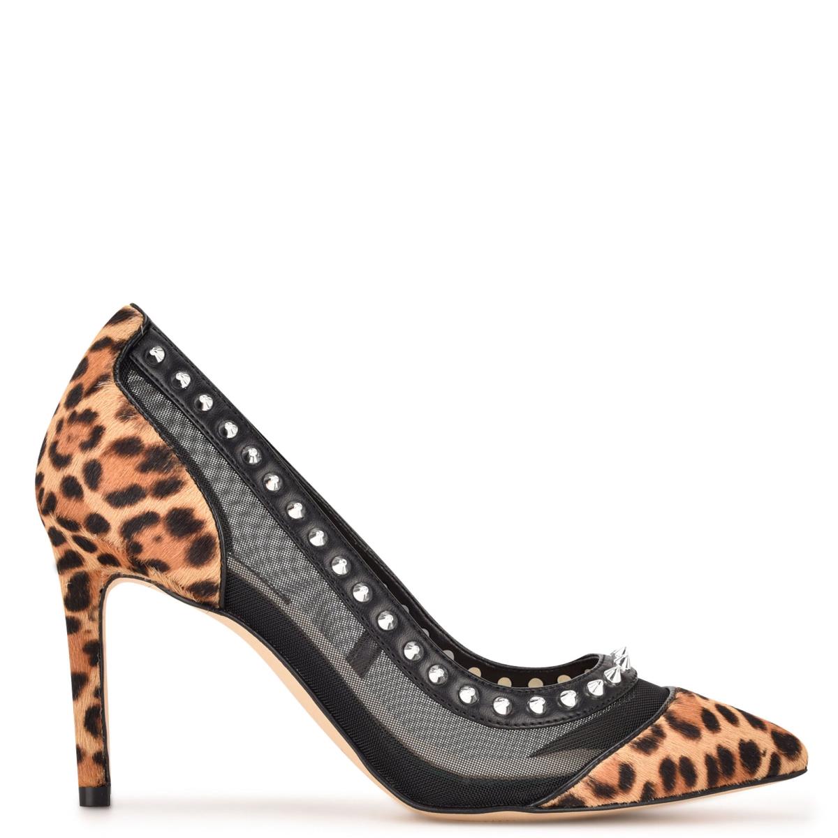 Leopard Women\'s Nine West Erian Pointy Toe Pumps | OHMQ58610