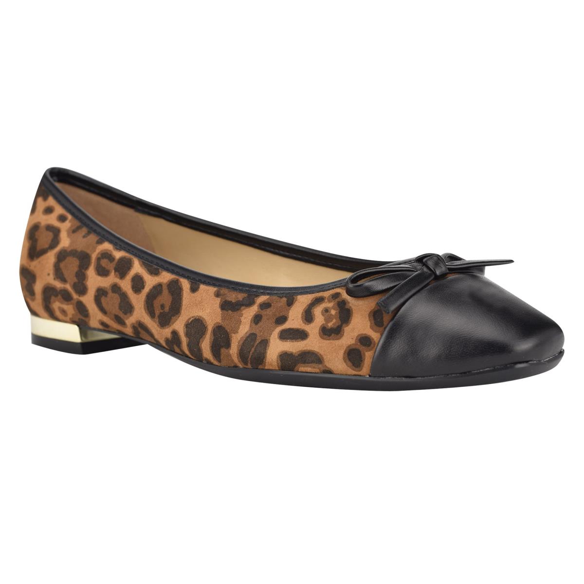 Leopard Women's Nine West Olly 9x9 Ballet Ballet Flats | IXDK82796