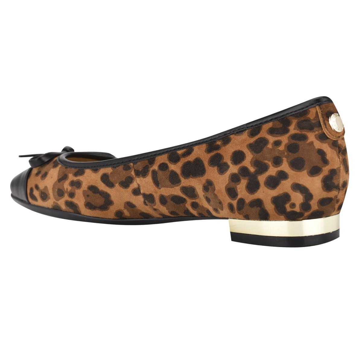 Leopard Women's Nine West Olly 9x9 Ballet Ballet Flats | IXDK82796