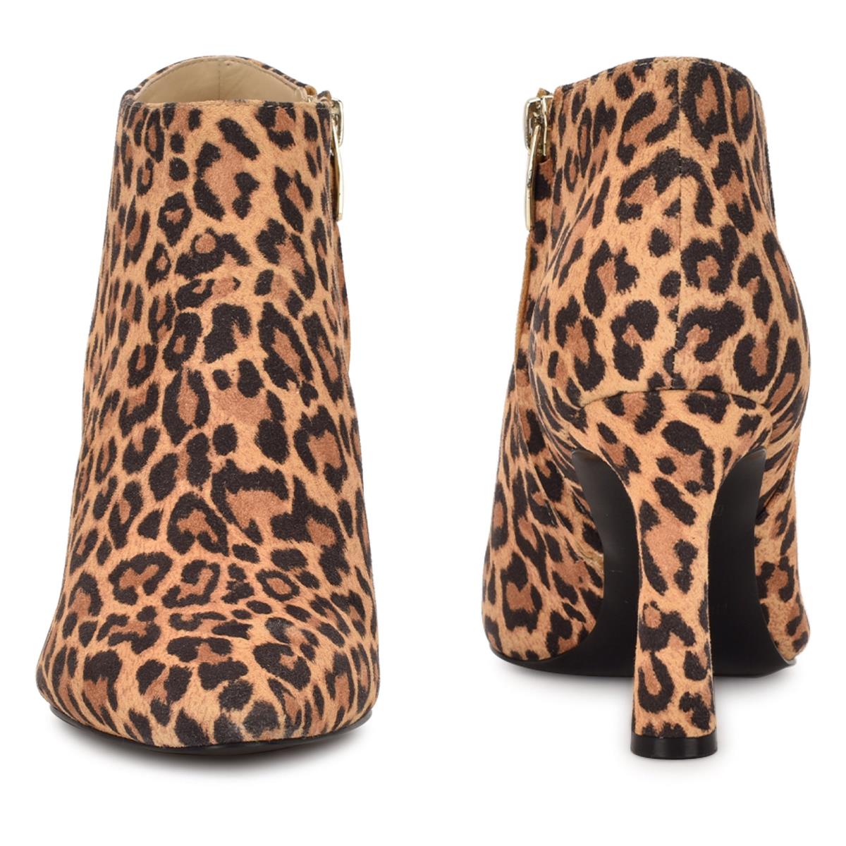 Leopard Women's Nine West Raze Dress Booties | SUWG87629