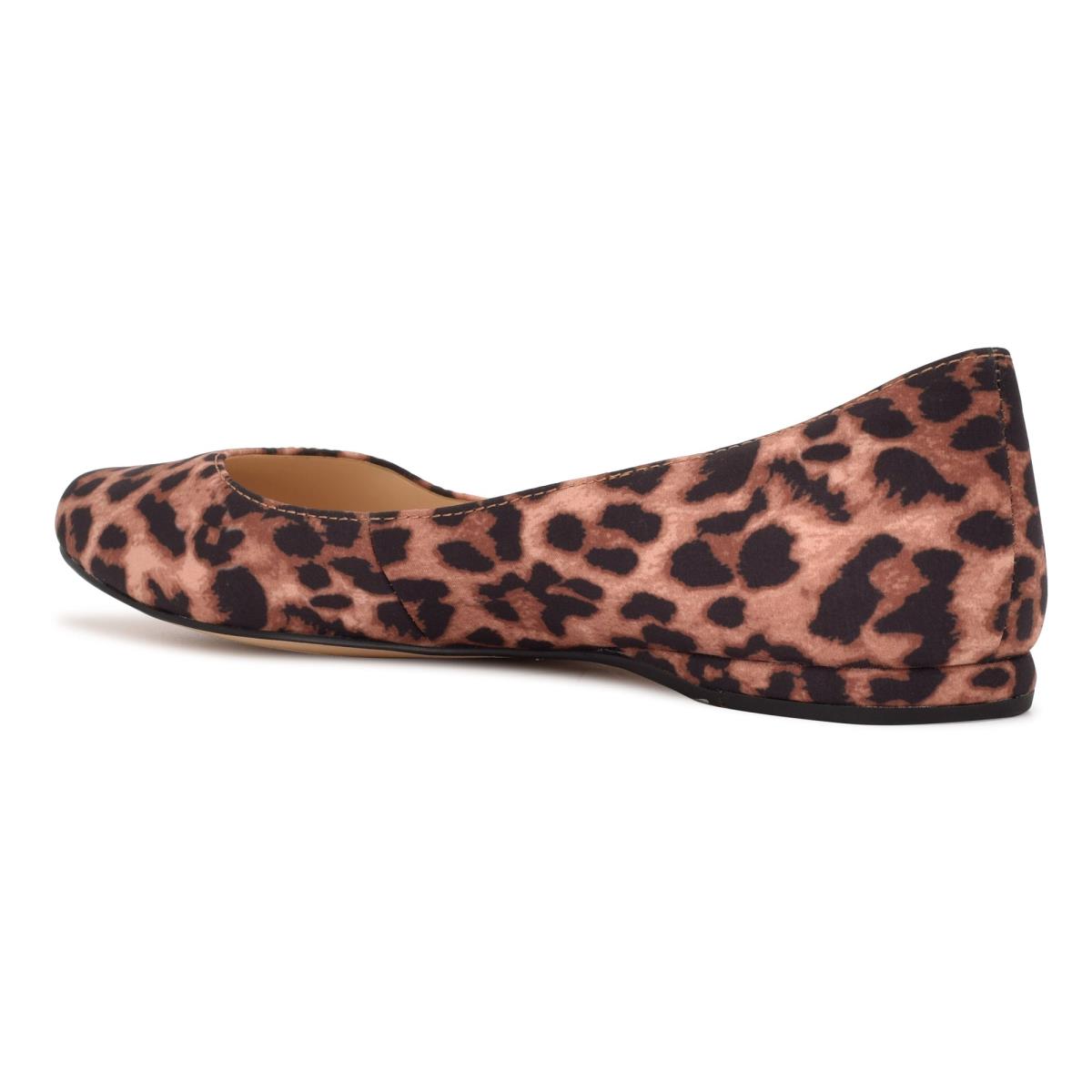 Leopard Women's Nine West Speakup Almond Toe Ballet Flats | YNJW91765