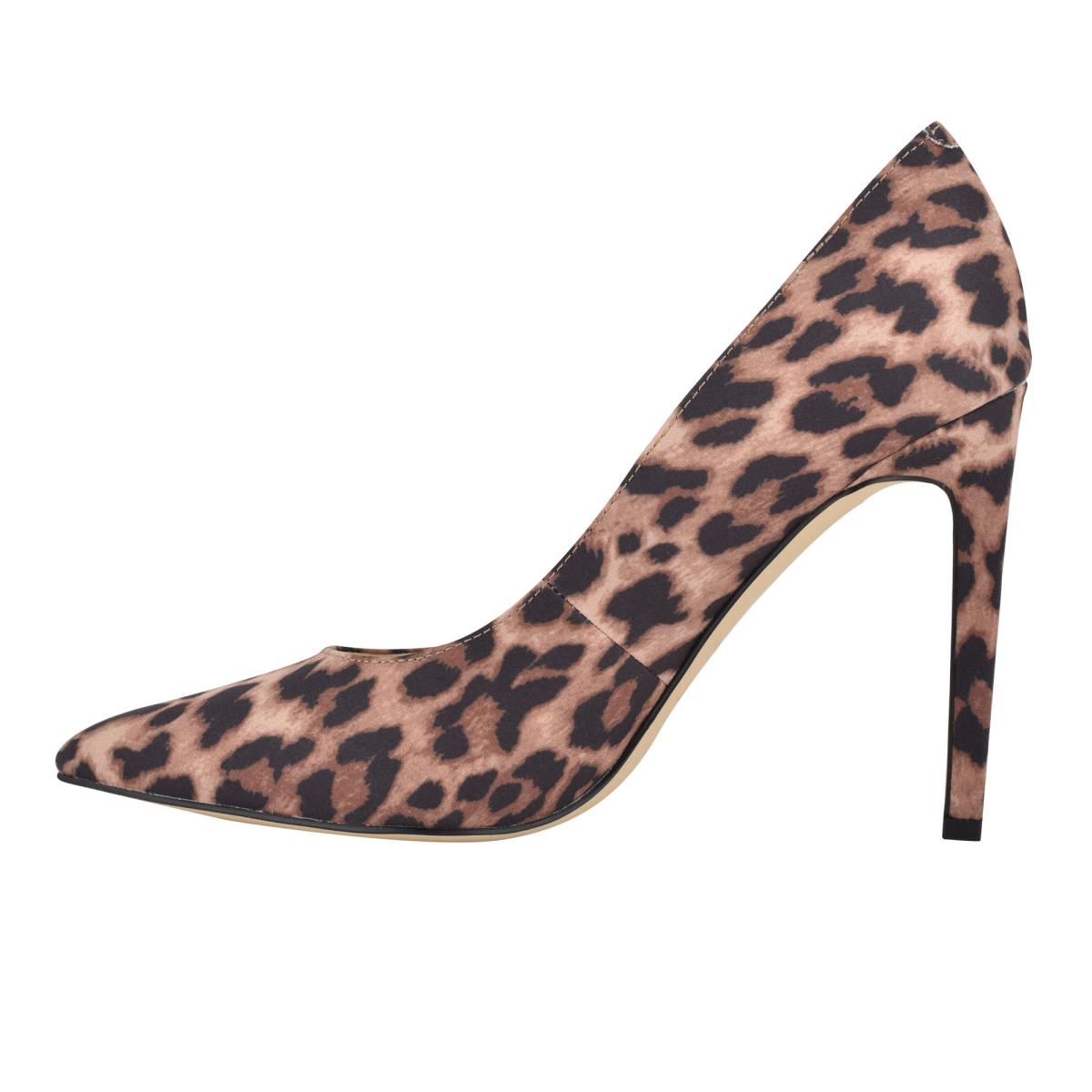 Leopard Women's Nine West Tatiana Pointy Toe Pumps | OEPF79865