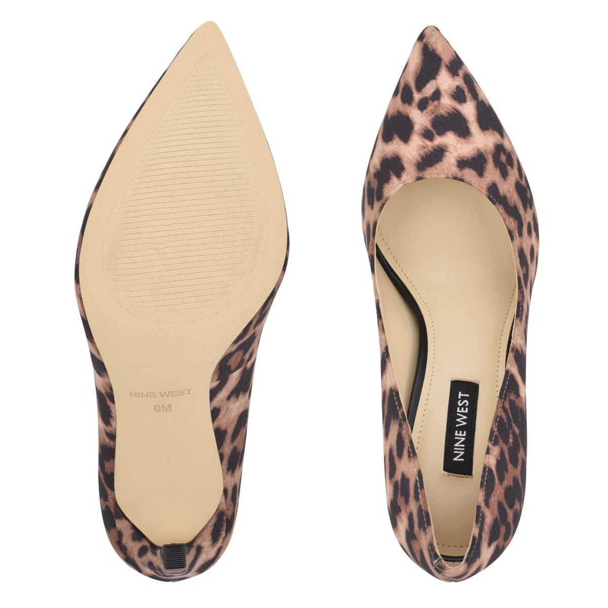 Leopard Women's Nine West Tatiana Pointy Toe Pumps | OEPF79865