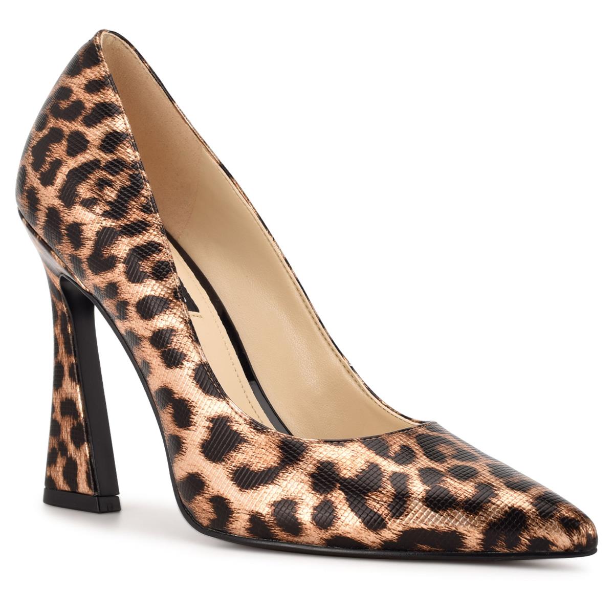 Leopard Women's Nine West Trendz Pointy Toe Pumps | UXAO75304