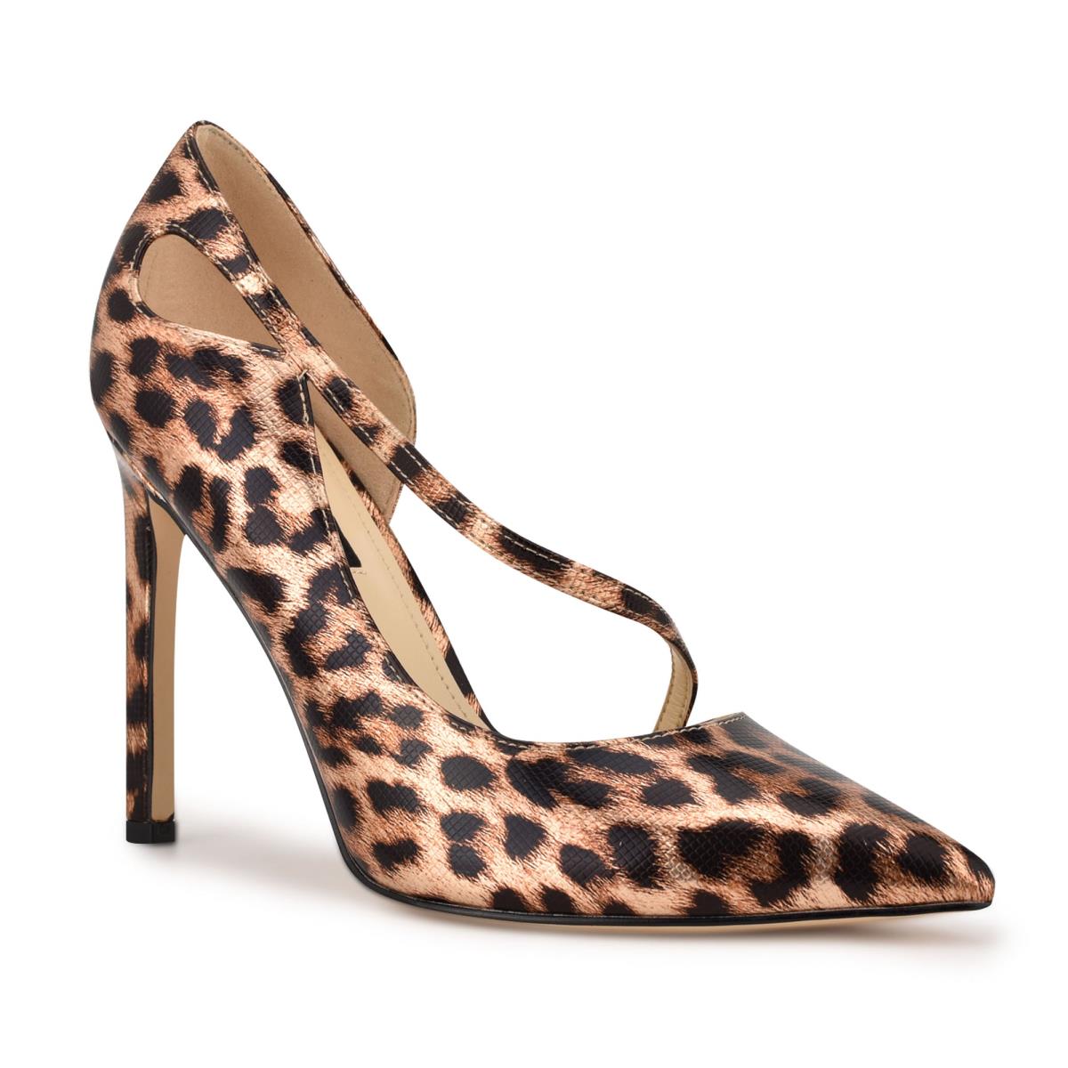 Leopard Women's Nine West Twirl Pointy Toe Pumps | BJRT54293