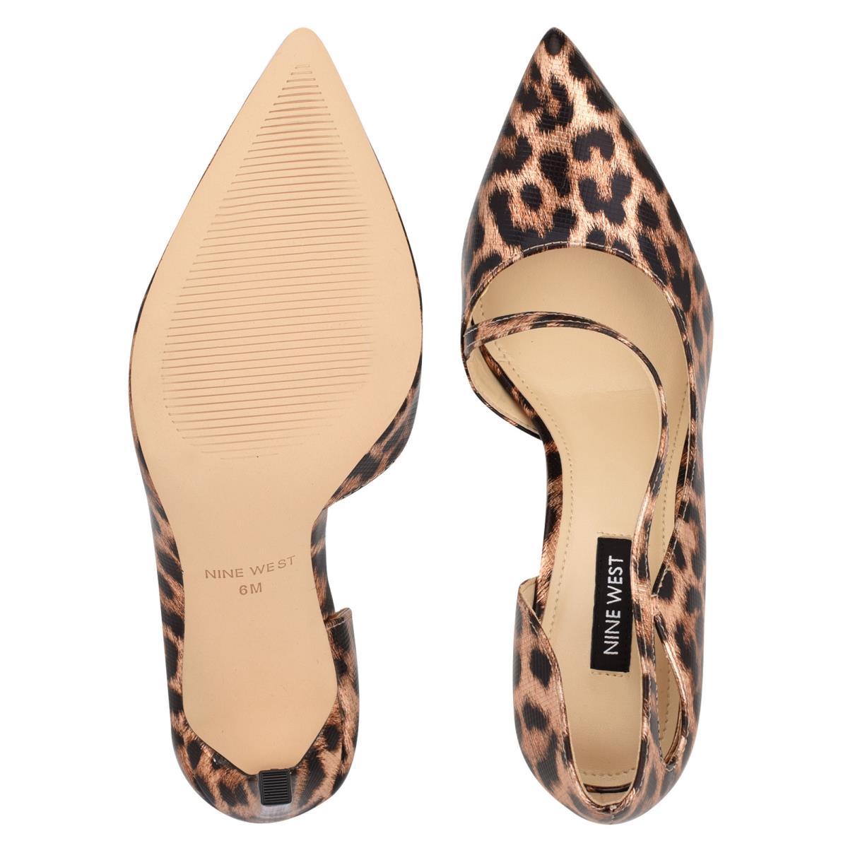 Leopard Women's Nine West Twirl Pointy Toe Pumps | BJRT54293