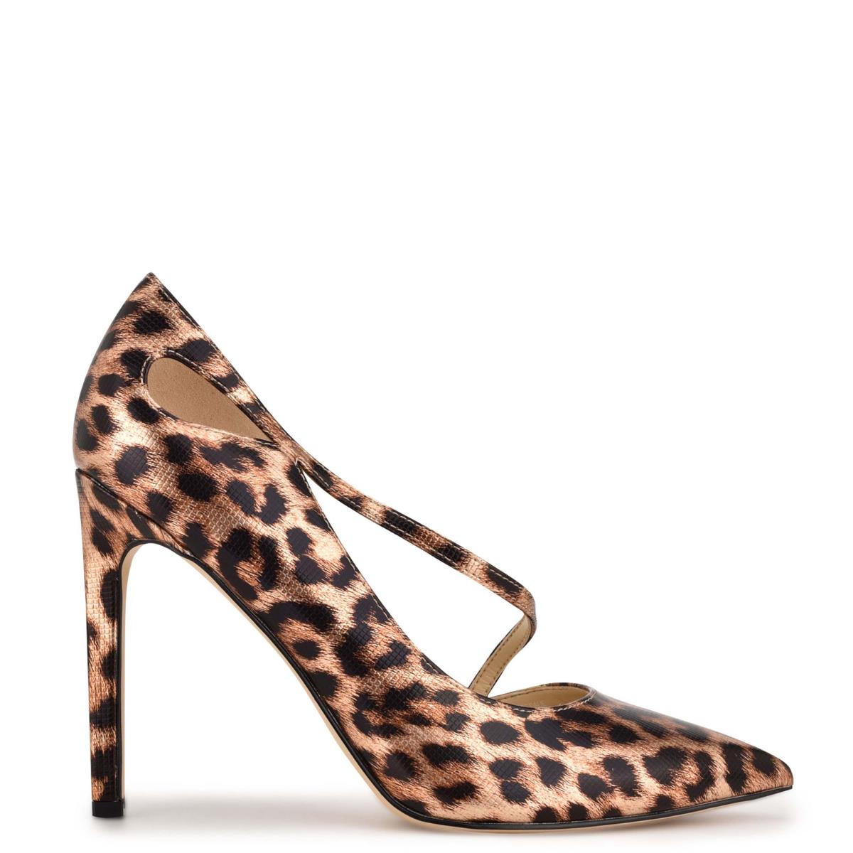 Leopard Women\'s Nine West Twirl Pointy Toe Pumps | BJRT54293