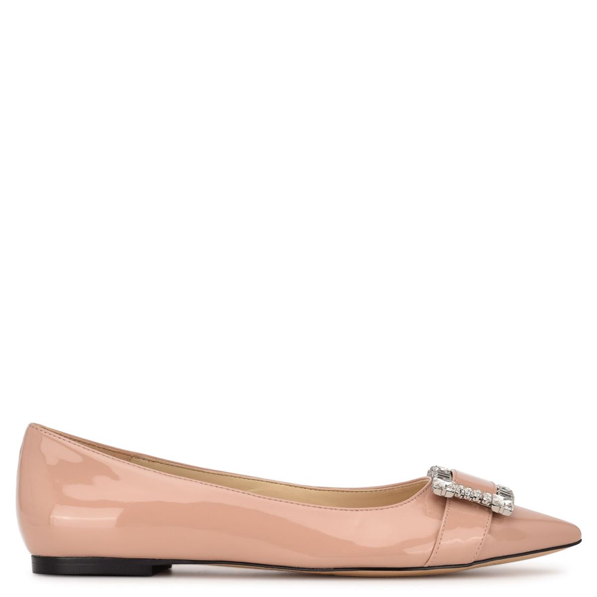 Light Beige Women\'s Nine West Behold Dress Ballet Flats | WNZI93148