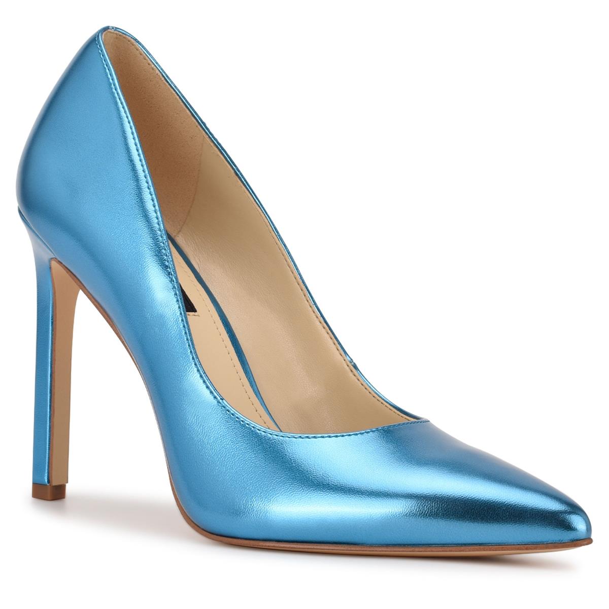 Light Blue Women's Nine West Tatiana Pointy Toe Pumps | LPET60184