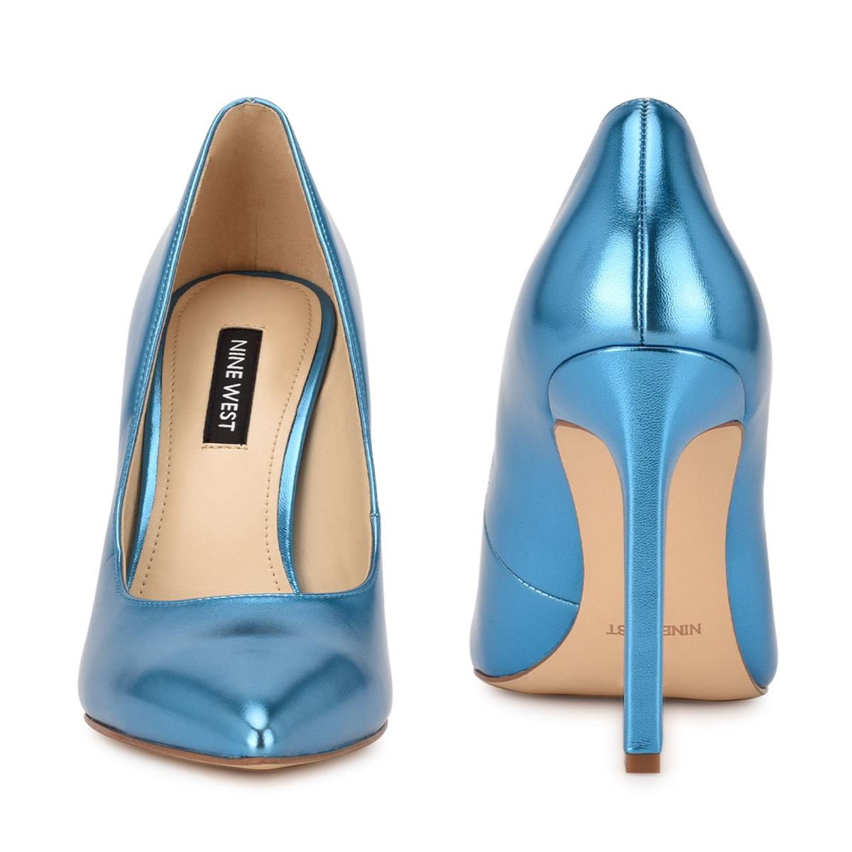 Light Blue Women's Nine West Tatiana Pointy Toe Pumps | LPET60184