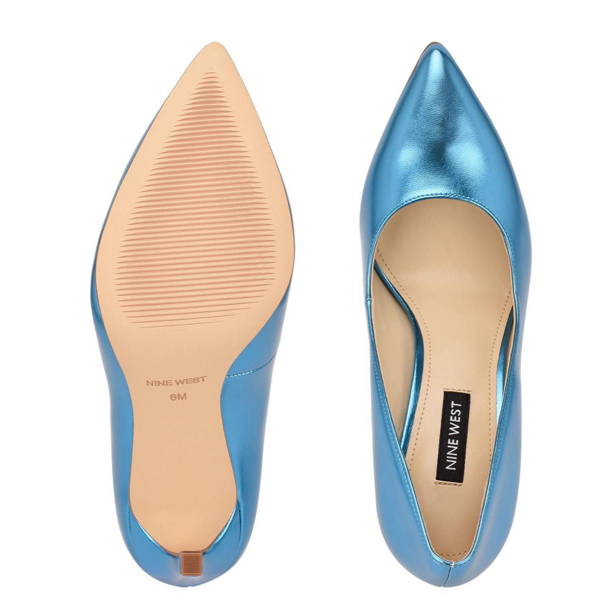 Light Blue Women's Nine West Tatiana Pointy Toe Pumps | LPET60184