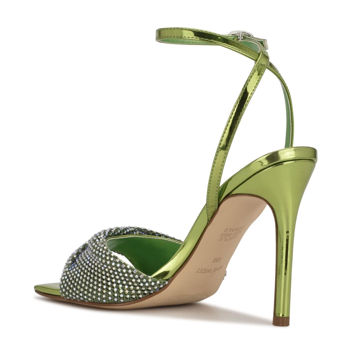 Light Green Women's Nine West Twinkle Heeled Dress Sandals | MEZF84079