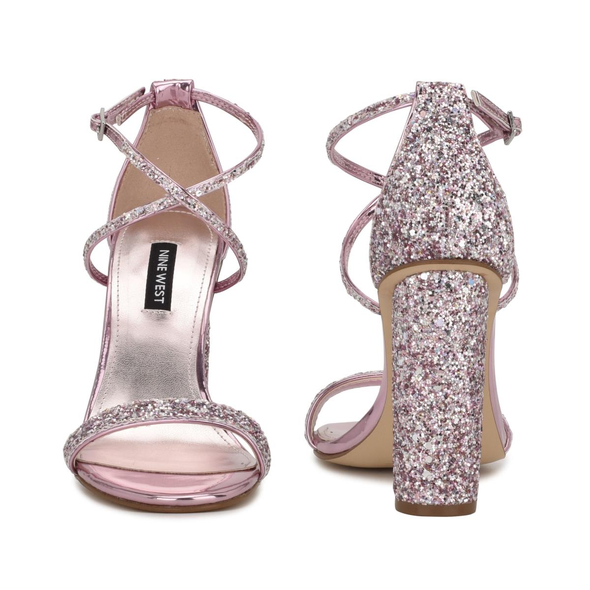 Light Pink Women's Nine West Celebra Heels Sandals | GYXK64517