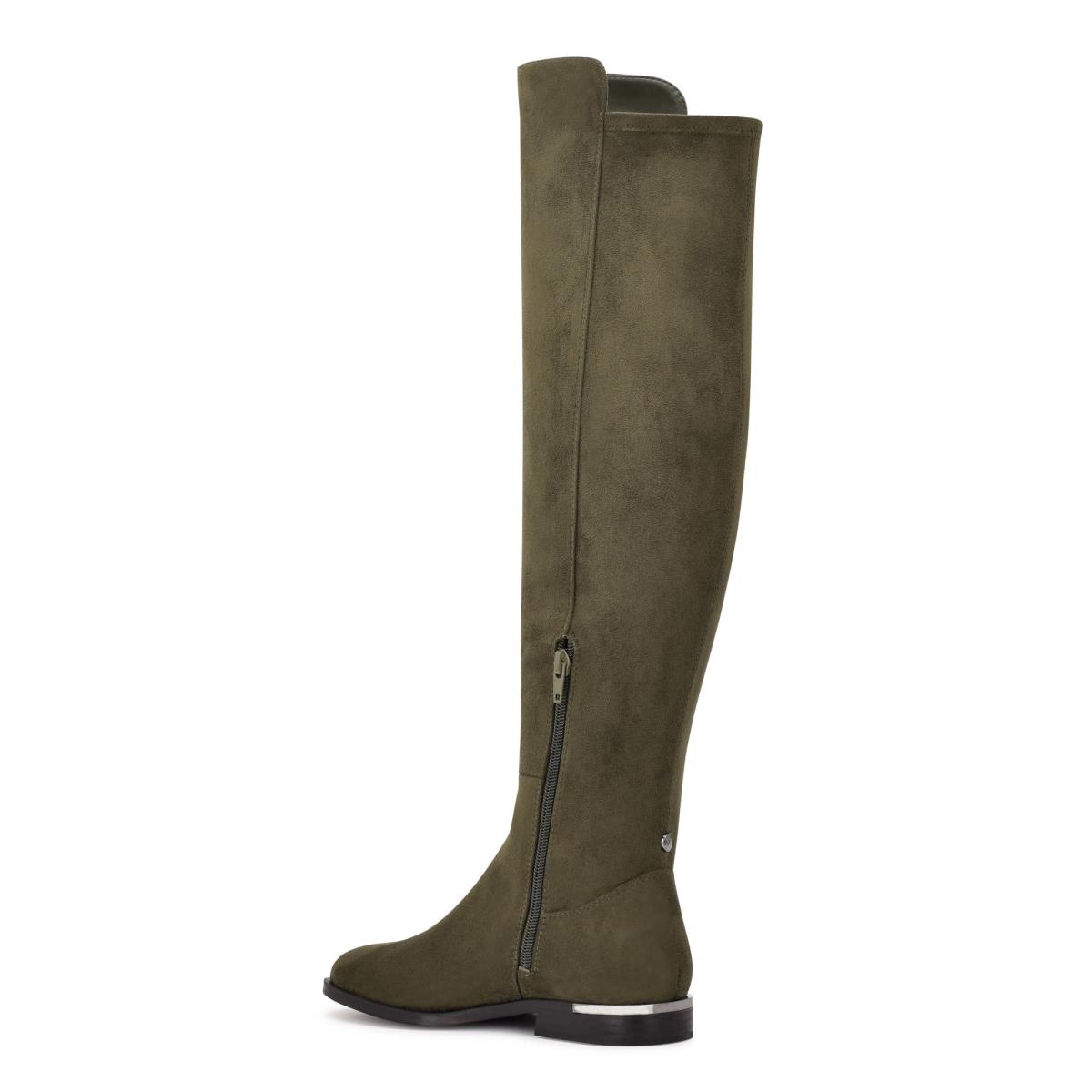 Olive Women's Nine West Allair Over the Knee Boots | QYSG92587