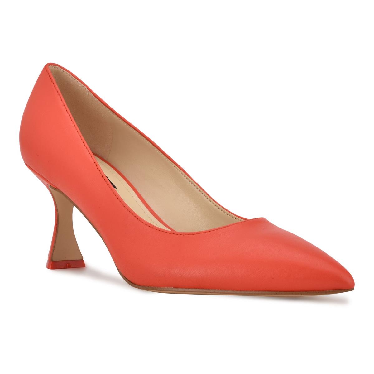 Orange Women's Nine West Workin Pointy Toe Pumps | DCNE15360