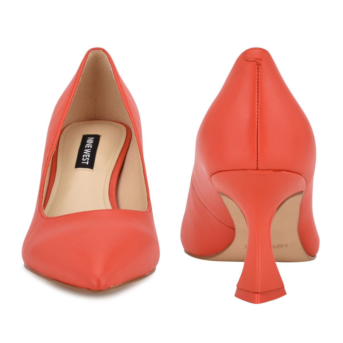 Orange Women's Nine West Workin Pointy Toe Pumps | DCNE15360