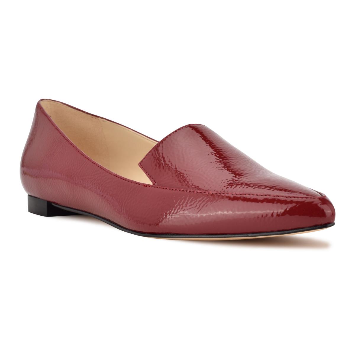 Pink Women's Nine West Abay Smoking Flats | GHNF98640