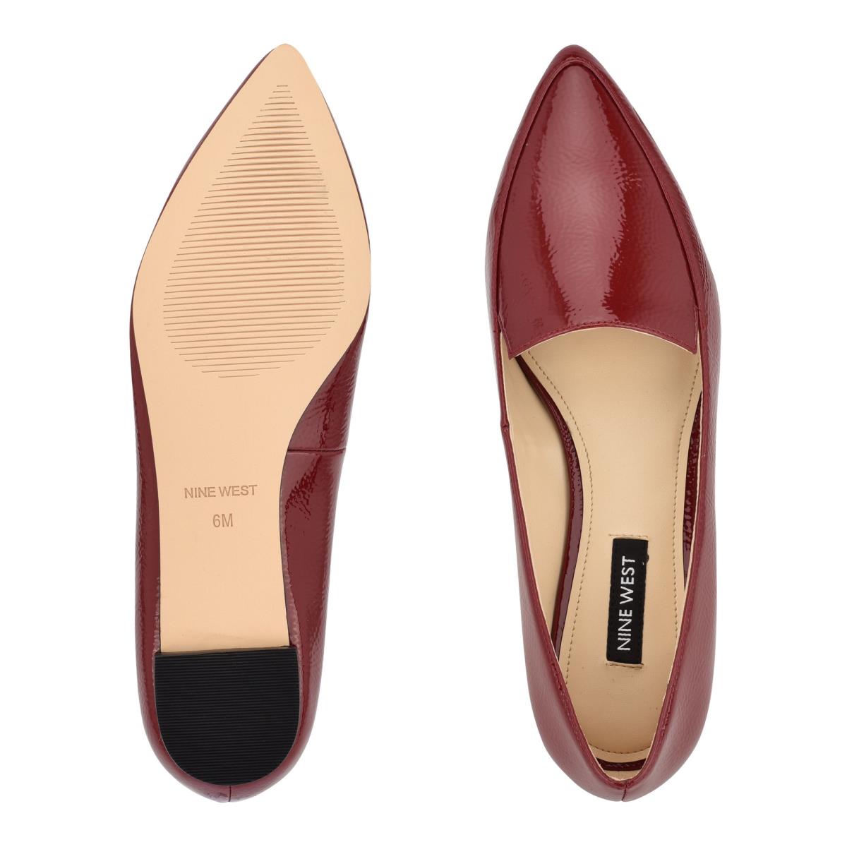 Pink Women's Nine West Abay Smoking Flats | GHNF98640