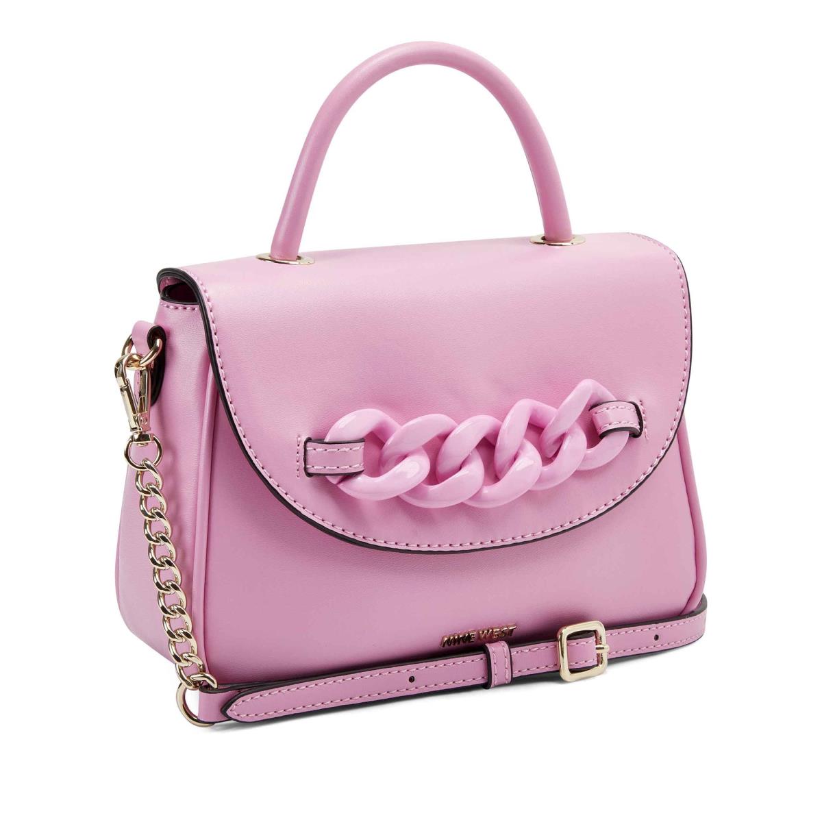 Pink Women's Nine West Addy Mini Top Handle Flap Crossbody Bags | MXUK71264