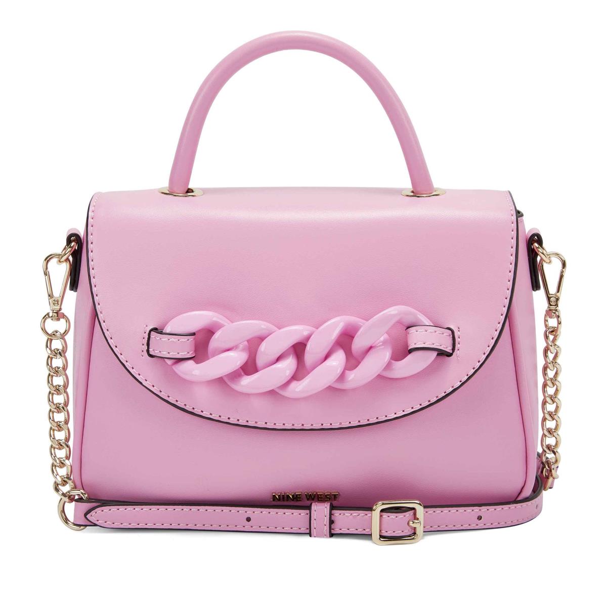 Pink Women\'s Nine West Addy Mini Top Handle Flap Crossbody Bags | MXUK71264