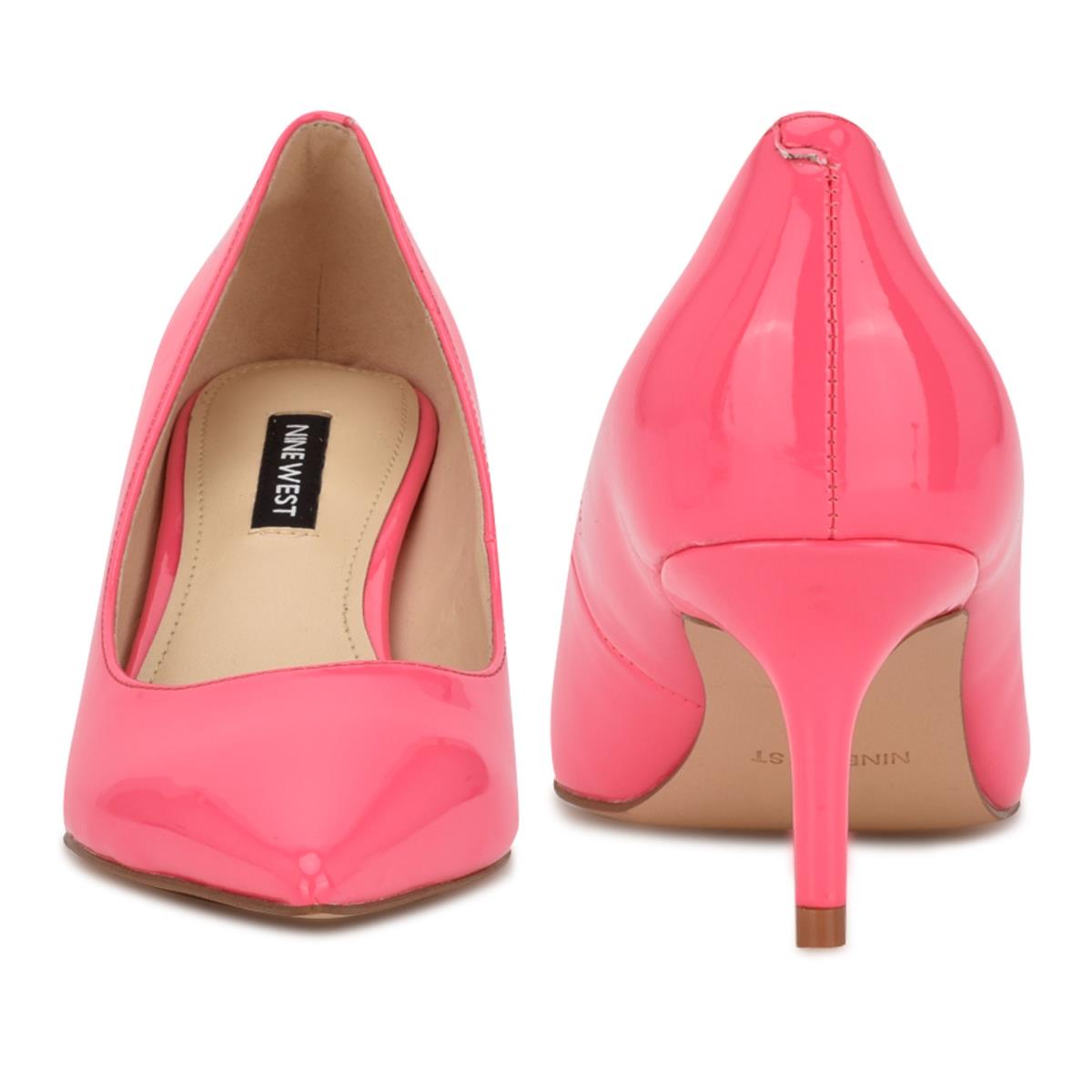 Pink Women's Nine West Arlene Pointy Toe Pumps | DOUY21583