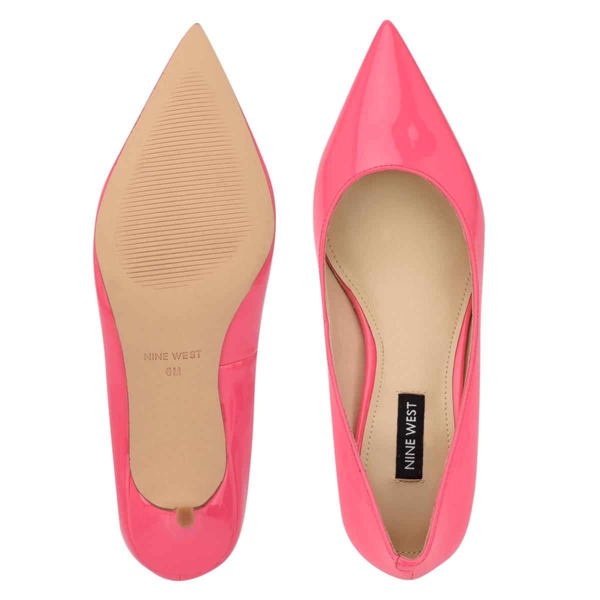 Pink Women's Nine West Arlene Pointy Toe Pumps | DOUY21583