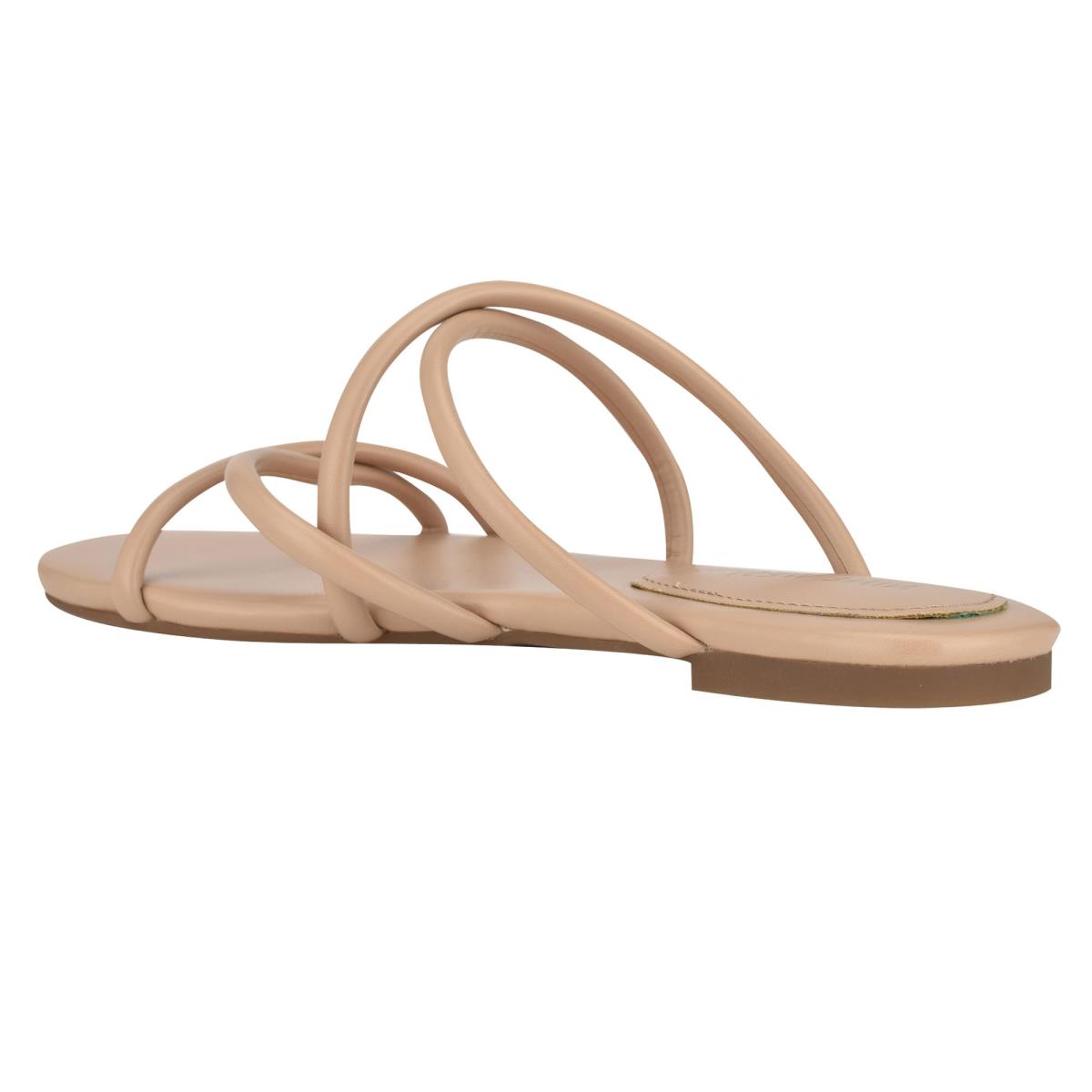 Pink Women's Nine West Beva Flat Slide Sandals | PVNU09751