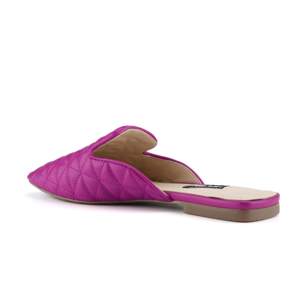 Pink Women's Nine West Diamond Flat Mules | OSAH65012