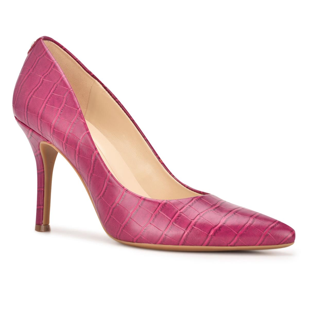 Pink Women's Nine West Fifth 9x9 Pointy Toe Pumps | ZRNI65801