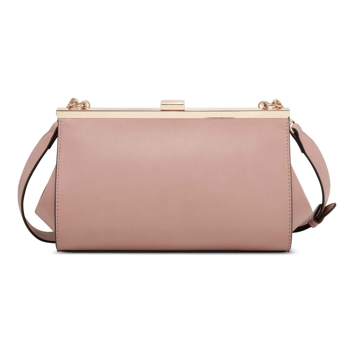 Pink Women's Nine West Mallorie Fram Crossbody Bags | KNFT02987