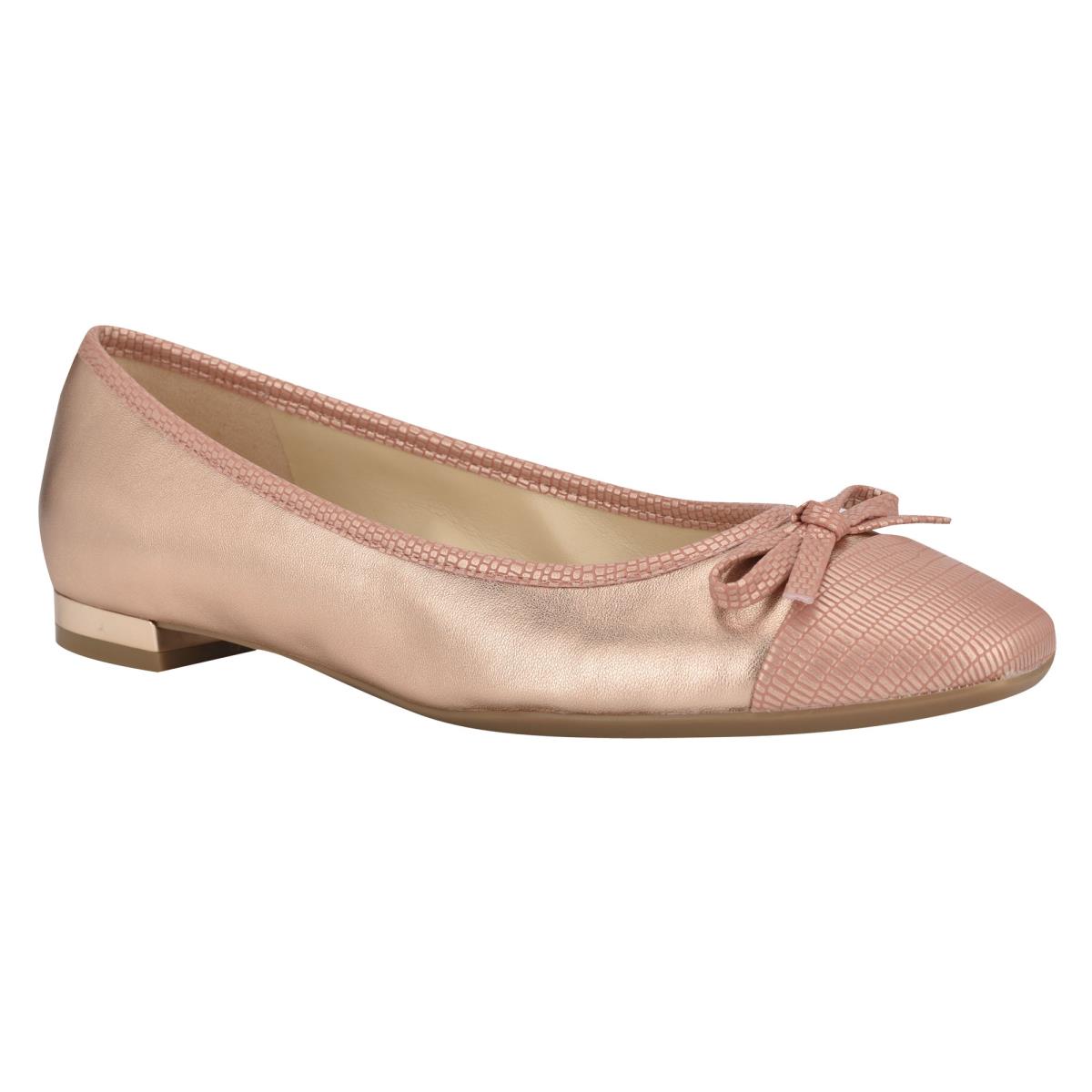 Pink Women's Nine West Olly 9x9 Ballet Ballet Flats | OLXI38207