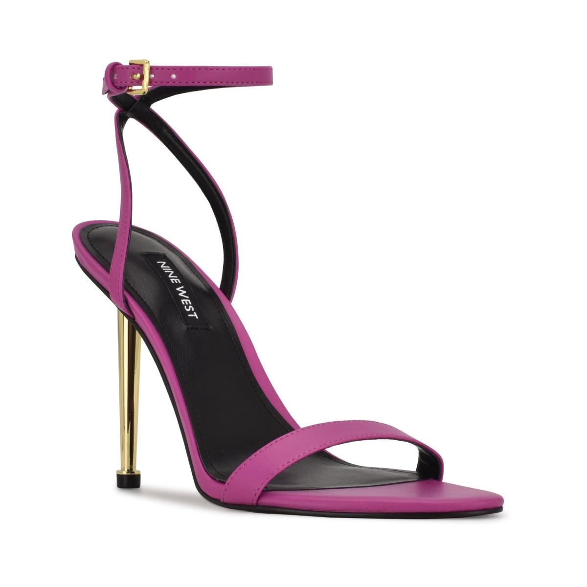 Pink Women's Nine West Reina Ankle Strap Sandals | DGKQ24735